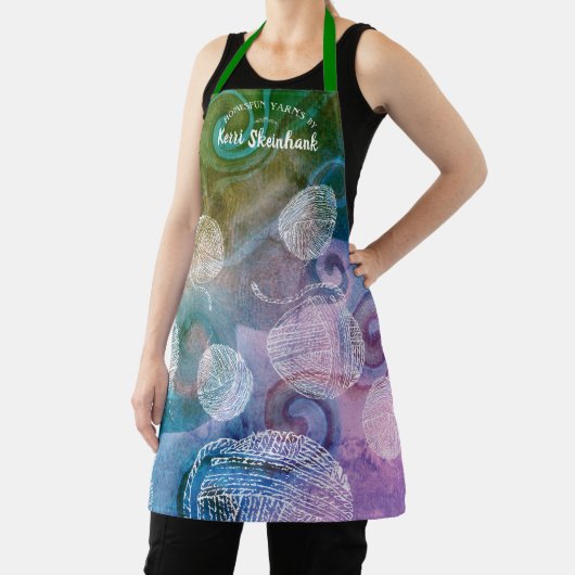 Handgewirr aus Doodle Strickfaser Schürze (InSitu)