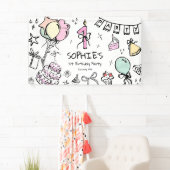 Handgezeichnet 1. Geburtstag Banner (Insitu)