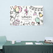 Handgezeichnet 1. Geburtstag Banner (Messeveranstaltung)