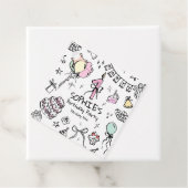 Handgezeichnet 1. Geburtstag Geschenkanhänger (Beispiel)