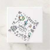 Handgezeichnet 1. Geburtstag Geschenkanhänger (Beispiel)