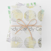 Handgezeichnet, Aquarell, abstrakte Gestaltung, Kr Geschenkpapier Set (Beispiel)