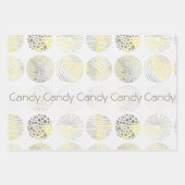 Handgezeichnet, Aquarell, abstrakte Gestaltung, Kr Geschenkpapier Set (Vorderseite)