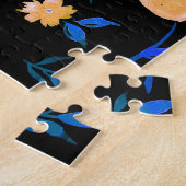 Handgezeichnet Aquarellmuster und Blume und Blätte Puzzle (Seite)