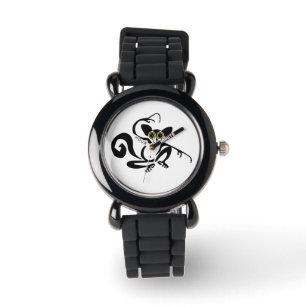 Handgezeichnet - AYE - Madagaskar - Primat Armbanduhr