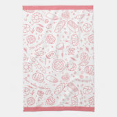 Handgezeichnet Bäckerei Muster Challah Thema Geschirrtuch (Vertikal)