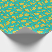 HandGezeichnet Bananen: Farbiges Muster Geschenkpapier (Ecke)