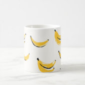 Handgezeichnet Bananen, stilvolles nahtloses Muste Kaffeetasse (Mittel)