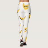 Handgezeichnet Bananen, stilvolles nahtloses Muste Leggings (Rückseite)