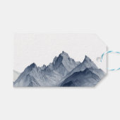 HandGezeichnet Berglandschaft im Minimalistischen  Geschenkanhänger (Vorderseite (Horizontal))