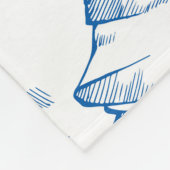 HandGezeichnet Berglandschaftsmuster. Fleecedecke (Ecke)