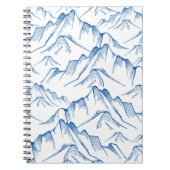 HandGezeichnet Berglandschaftsmuster. Notizblock (Vorderseite)