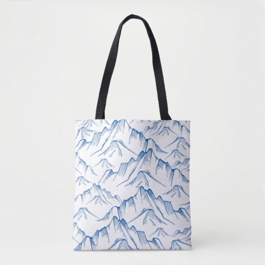 HandGezeichnet Berglandschaftsmuster. Tasche (Vorderseite)