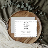 Handgezeichnet, bevor wir essen Probe Abendessen Ankündigung