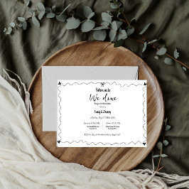 Handgezeichnet, bevor wir essen Probe Abendessen Ankündigung