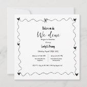 Handgezeichnet, bevor wir essen Probe Abendessen Einladung (Vorderseite)