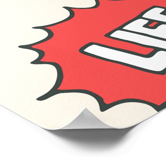 Handgezeichnet Biologie, Vintage Illustration Poster (Ecke)