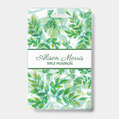 HandGezeichnet Blätter Ausweis (Back)