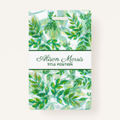 HandGezeichnet Blätter Ausweis (Rückseite)