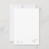 HandGezeichnet Blätter Skriptname Einfach Dankeskarte (Vorderseite)