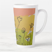 HandGezeichnet Blume Milchtasse (Rechts)