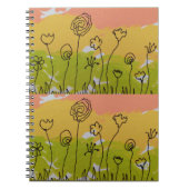 HandGezeichnet Blume Notizblock (Vorderseite)