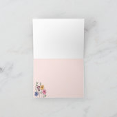 Handgezeichnet Blume Personalisiert Notecard Dankeskarte (Innenseite)