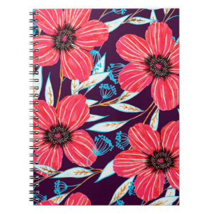 Handgezeichnet Blumenkräutermuster nahtlos. Sketch Notizblock