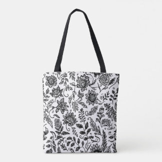 Handgezeichnet Blumenmotive mit Pisley Tasche