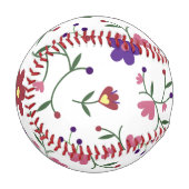 HandGezeichnet Blumenmuster Baseball (Vorderseite Links)