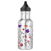 HandGezeichnet Blumenmuster Edelstahlflasche (Rechts)