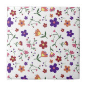 HandGezeichnet Blumenmuster Fliese (Vorderseite)