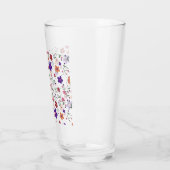 HandGezeichnet Blumenmuster Glas (Links)
