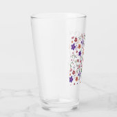 HandGezeichnet Blumenmuster Glas (Rechts)
