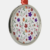 HandGezeichnet Blumenmuster Keramik Ornament (Rechts)