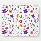 HandGezeichnet Blumenmuster Mousepad (Vorne)