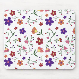HandGezeichnet Blumenmuster Mousepad