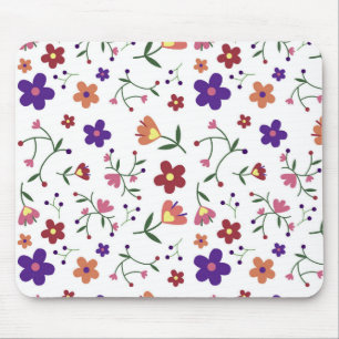 HandGezeichnet Blumenmuster Mousepad