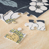 Handgezeichnet Blumenmuster, nahtlos künstlerisch. Puzzle (Seite)