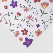 HandGezeichnet Blumenmuster Seidenpapier (Ausschnitt)