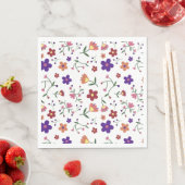 HandGezeichnet Blumenmuster Serviette (Beispiel)