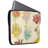 HandGezeichnet, blumennahes Muster Laptopschutzhülle (Vorne Rechts)