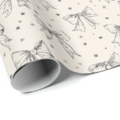 Handgezeichnet Bögen und kleine Sterne Geschenkpapier (Rolleneckpunkt)