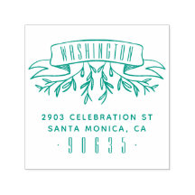 Handgezeichnet Botanische Banner-Rücksendeadresse