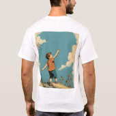 "HandGezeichnet Boy Illustration T - Shirt - Einzi (Rückseite)