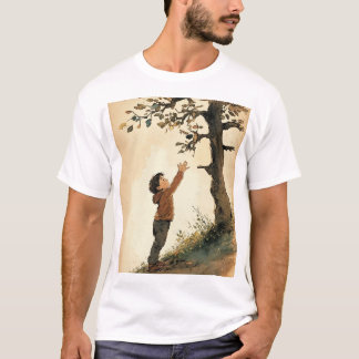 "HandGezeichnet Boy Illustration T - Shirt - Einzi