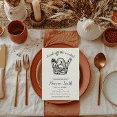 Handgezeichnet Brautparty frisch vom Markt Einladung