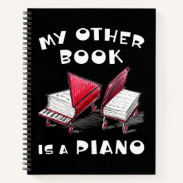 HandGezeichnet Bücher auf Rädern - Klavier-Inspiri