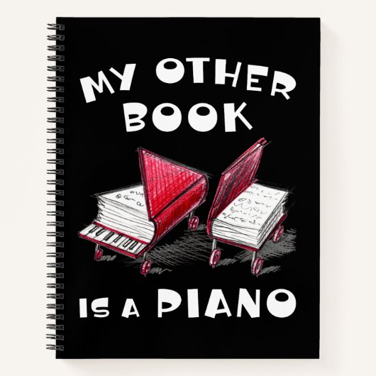 HandGezeichnet Bücher auf Rädern - Klavier-Inspiri (Vorderseite)