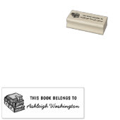 Handgezeichnet Bücher, die in diesem Buch als Name Gummistempel (Stempel)